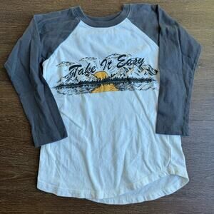 Tiny Whales Boys Take It Easy Shirt Sz 4